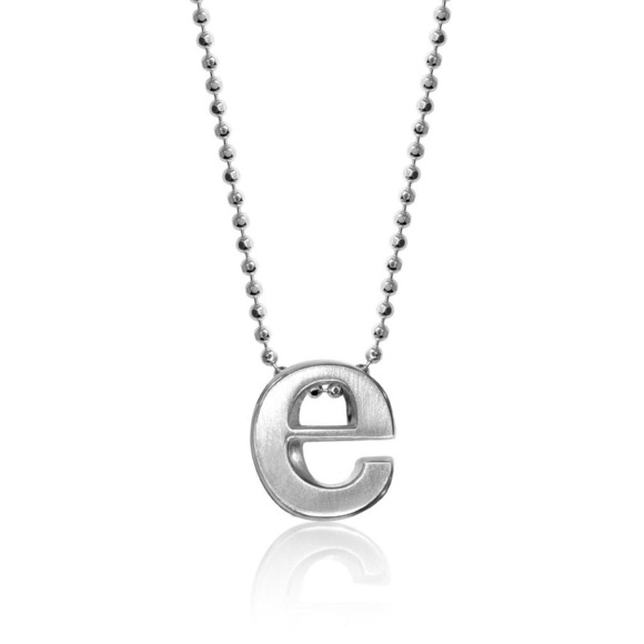 Alex Woo Jewelry - Alex Woo Sterling Silver Little Letters “E” Charm Necklace 16” NWT